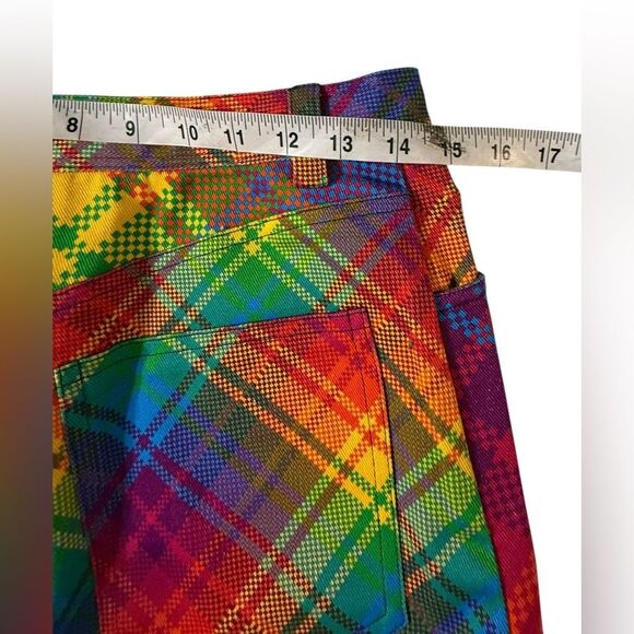 Bruce Glen Womens Prism Colorful Mini Denim Skirt Funky Size EUR 25 - Picture 6 of 6